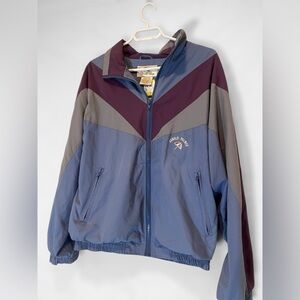 Vtg 80s Arnold Palmer Windbreaker Color-Block Track Jacket | Retro